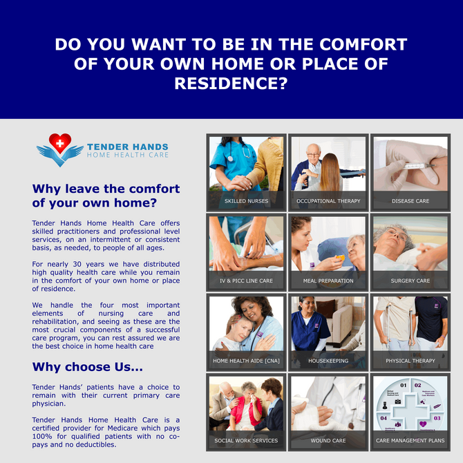 DO YOU WANT TO BE CARED FOR IN THE COMFORT OF YOUR OWN HOME?
