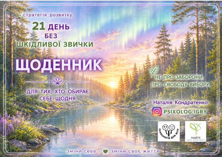 Стратегія розвитку "21 день без шкідливої звички"