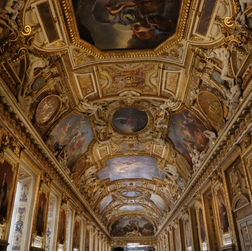 art gallery on the ceiling of the Louvre.