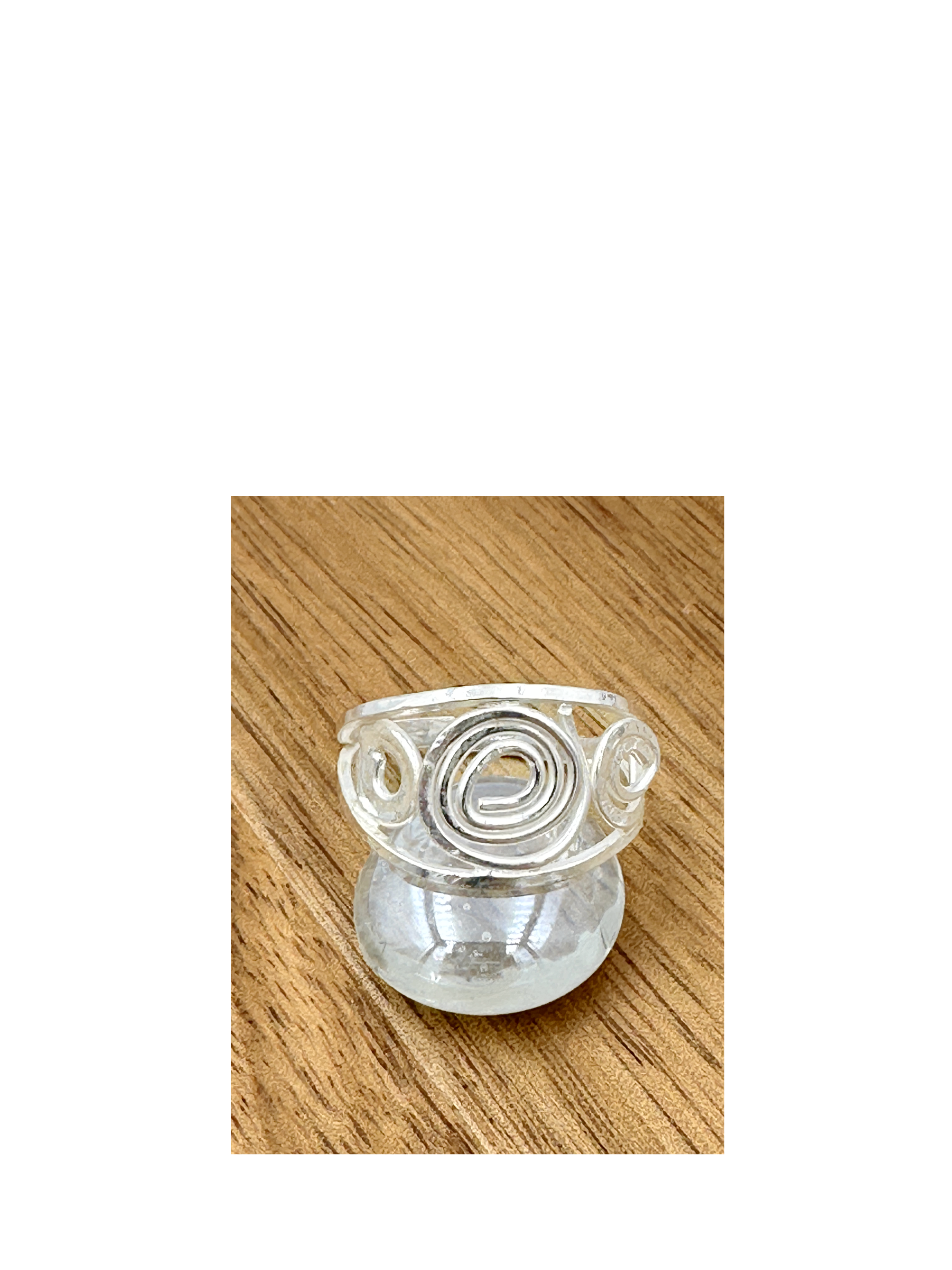 Sterling silver filigree ring