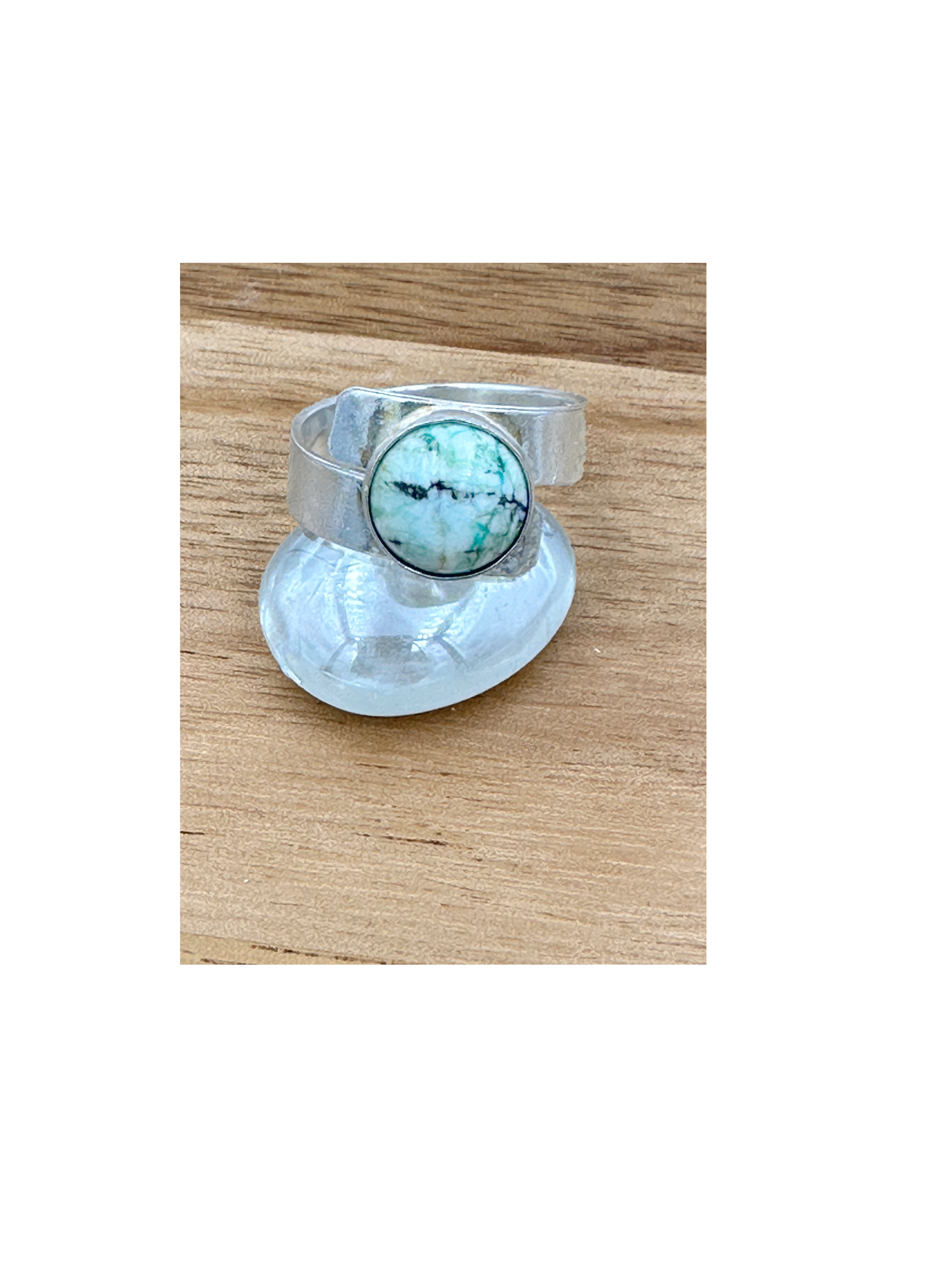 Azurite wrap ring