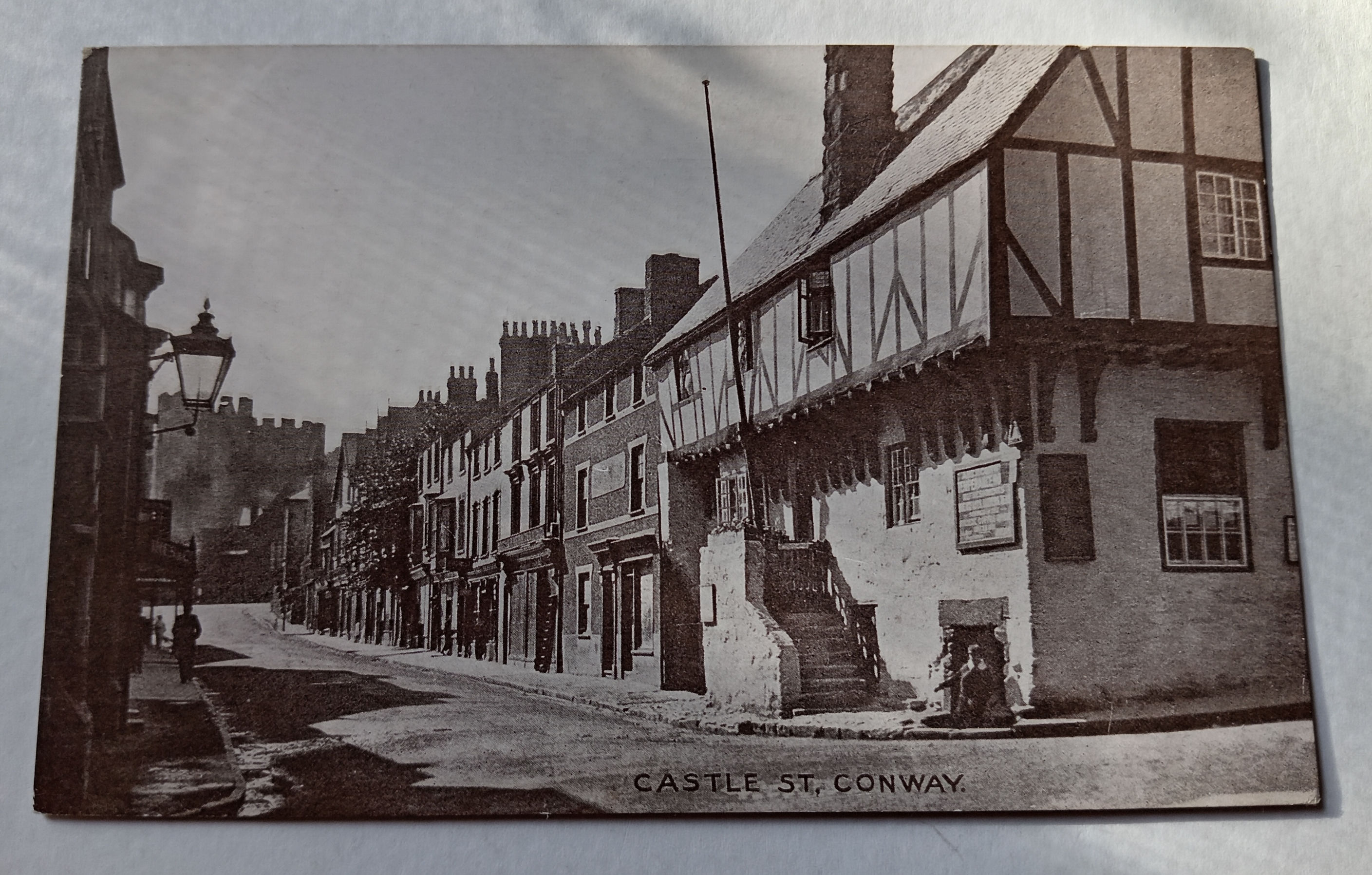 Conway: Castle Street Antique Postcard