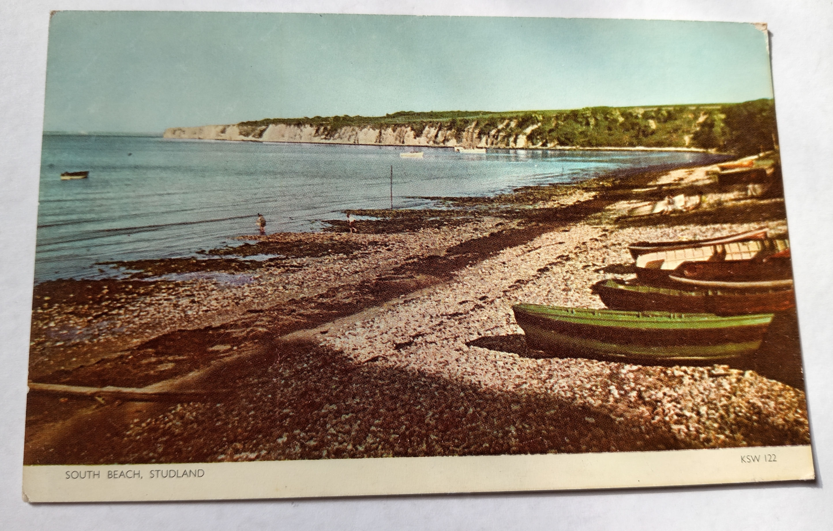 STUDLAND: South Beach - Vintage Postcard