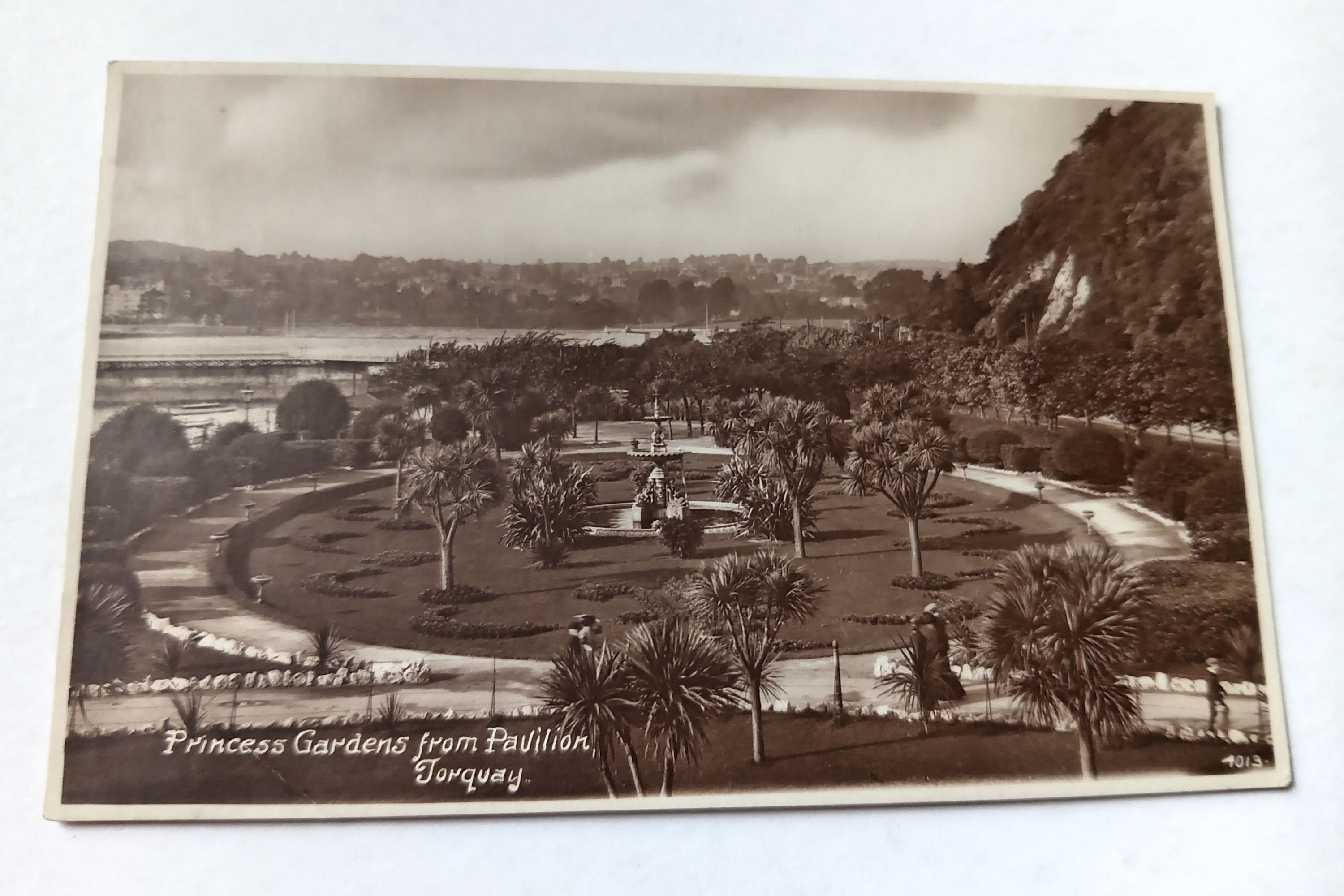 Torquay: Princess Gardens Antique Postcard
