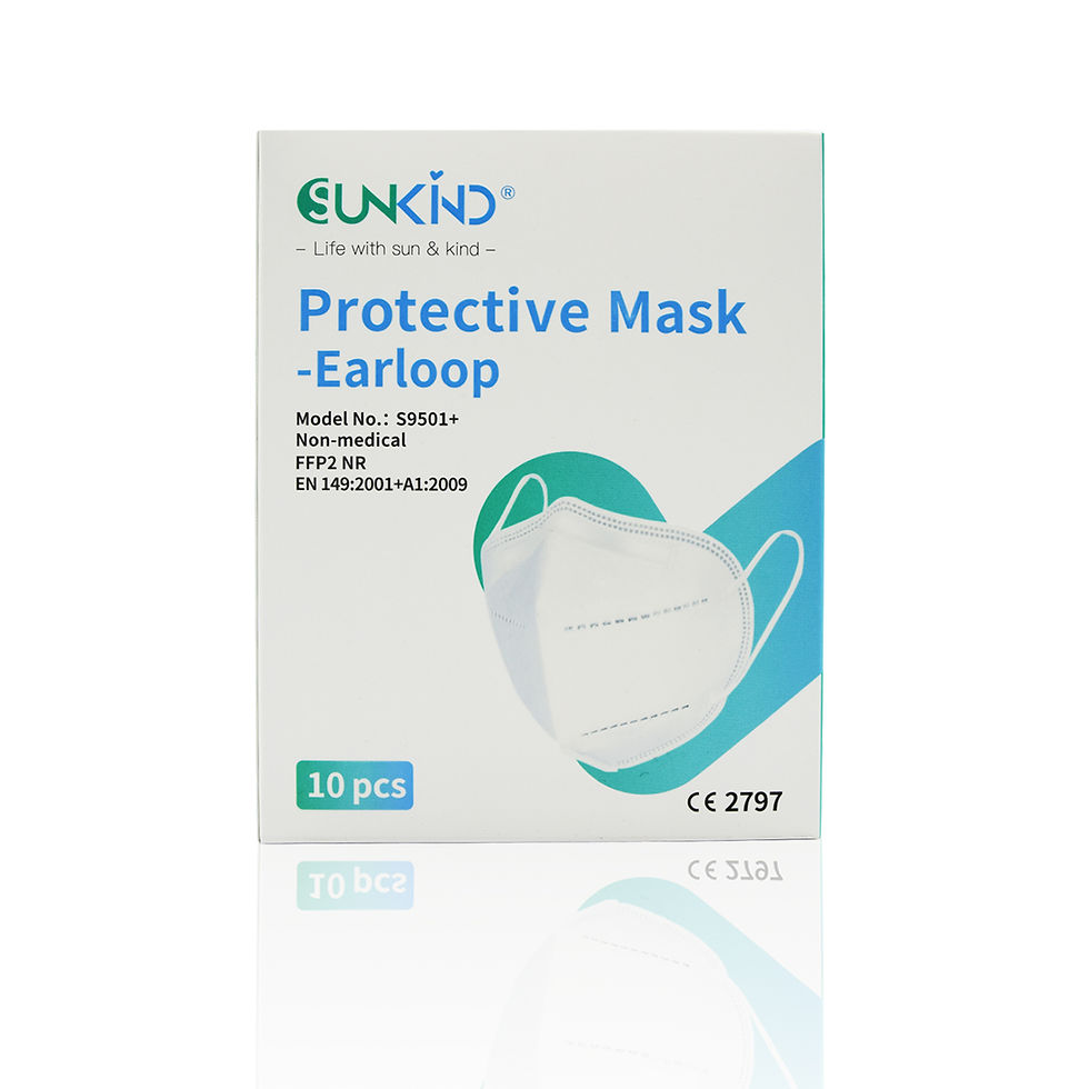 Miniaturbild: 20St FFP2 S9501 Mundschutz Atemschutzmaske mit Clip einzeln-verpackt weiß CE