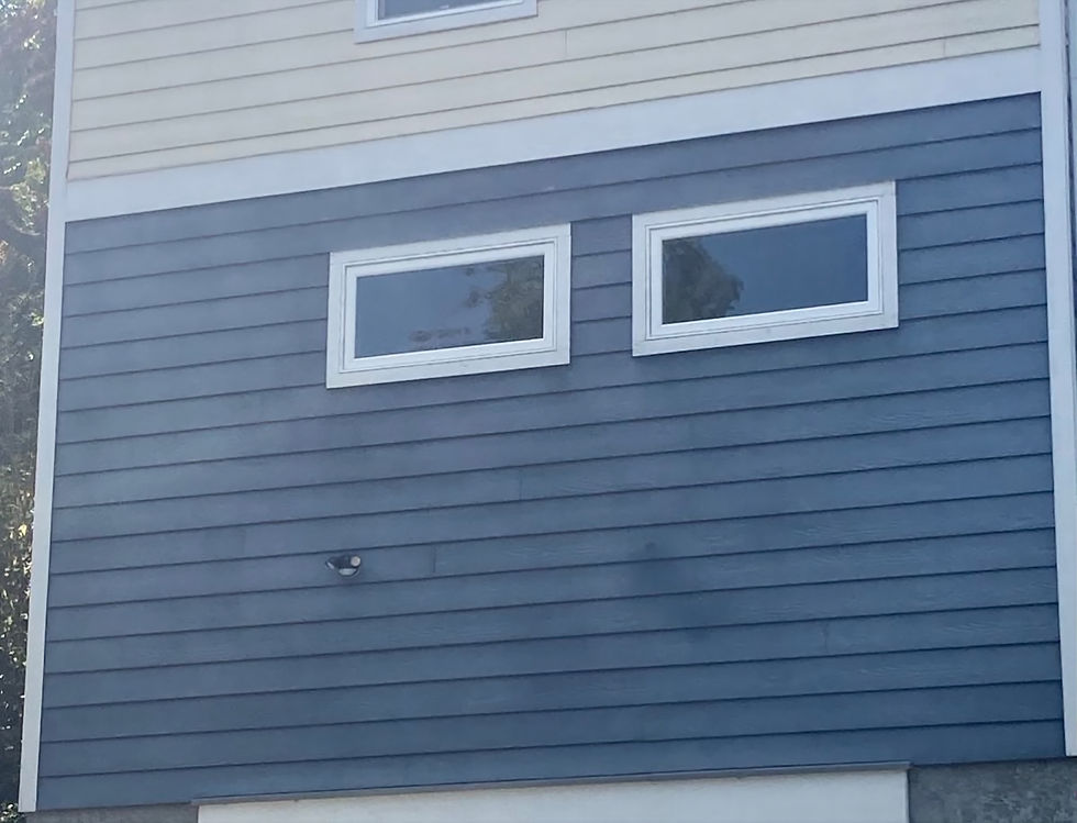Chalky Blue Exterior Paint Example