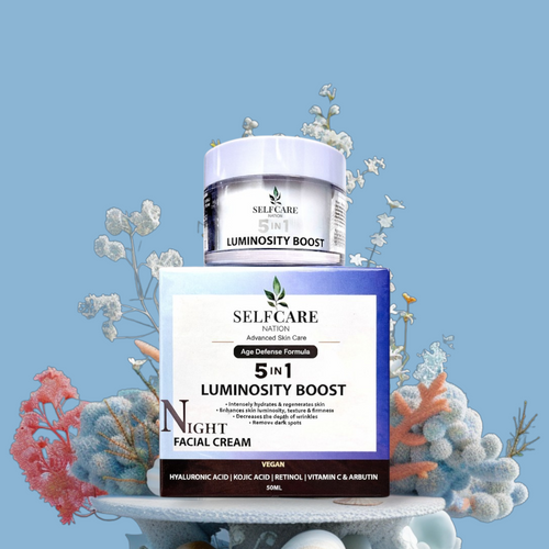 HYALURONIC ACID FACIAL NIGHT CREAM 5 IN 1 (50ml) | SELFCARE Canada