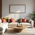 A modern living room aesthetic