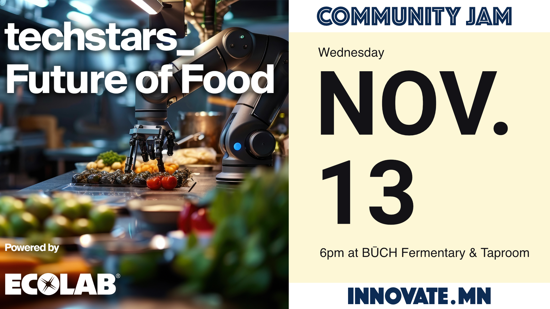 Techstars Future of Food Powered by Ecolab logo