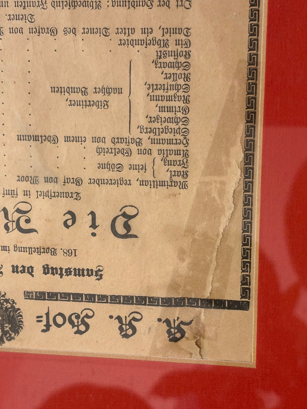 Miniaturbild: "Die Räuber" Burgthater Programm 1902