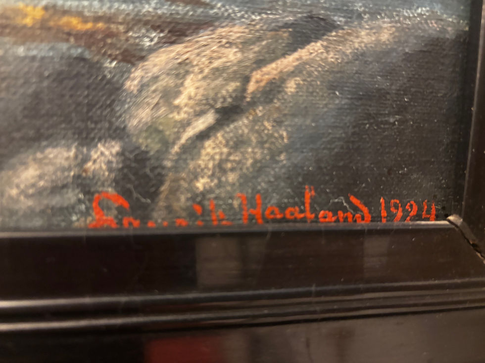 Miniaturbild: Ölgemälde Maritim  von  Lauritz HAALAND