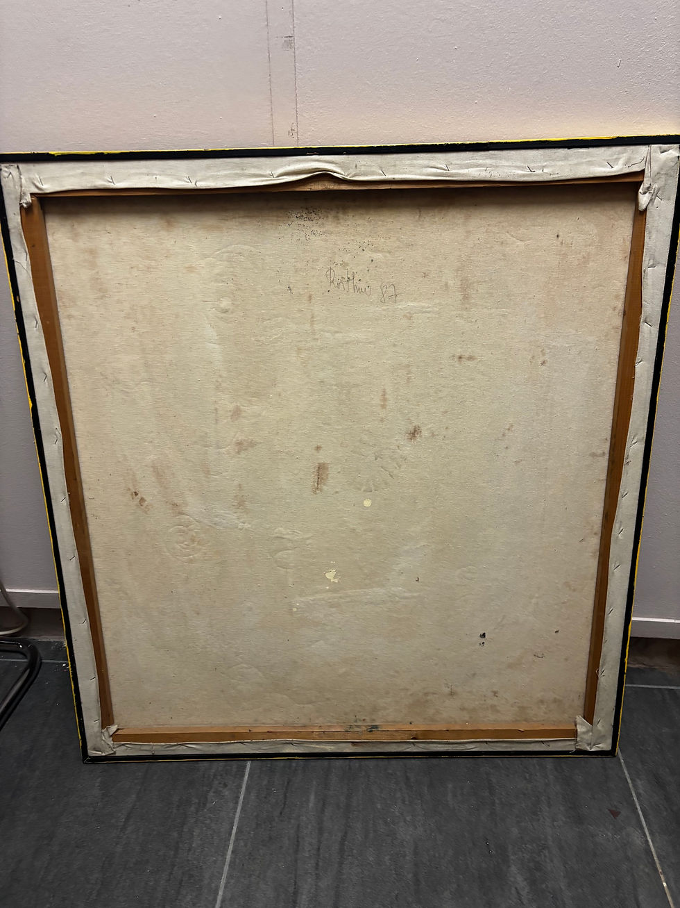 Miniaturbild: Abstraktes Ölgemälde von Hubert Roithner 1987