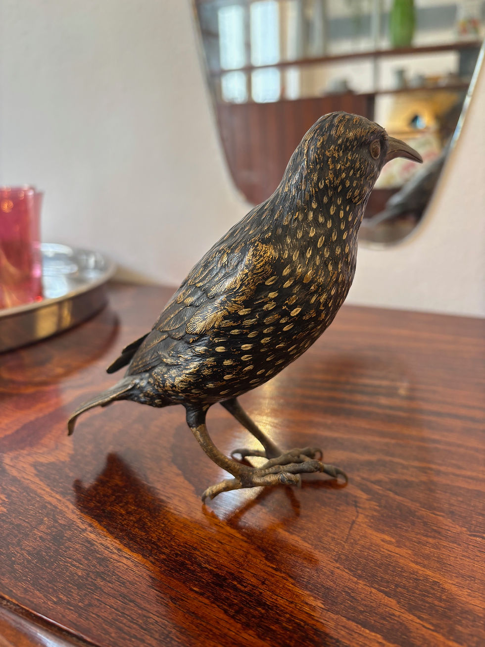 Miniaturbild: Wiener Bronze  Tierfigur Vogel Star F. X. Bergmann