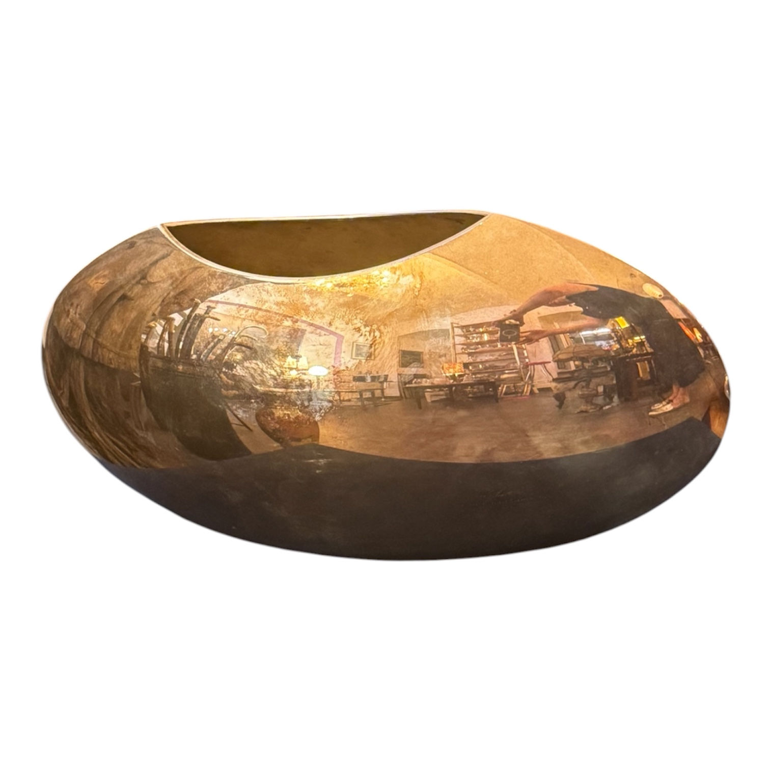 Elliptische Vase  von Lino Sabattini