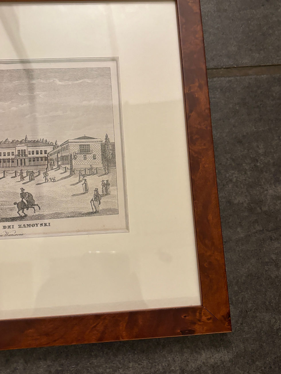 Miniaturbild: Zamoyski-Palast in Warschau, Stich