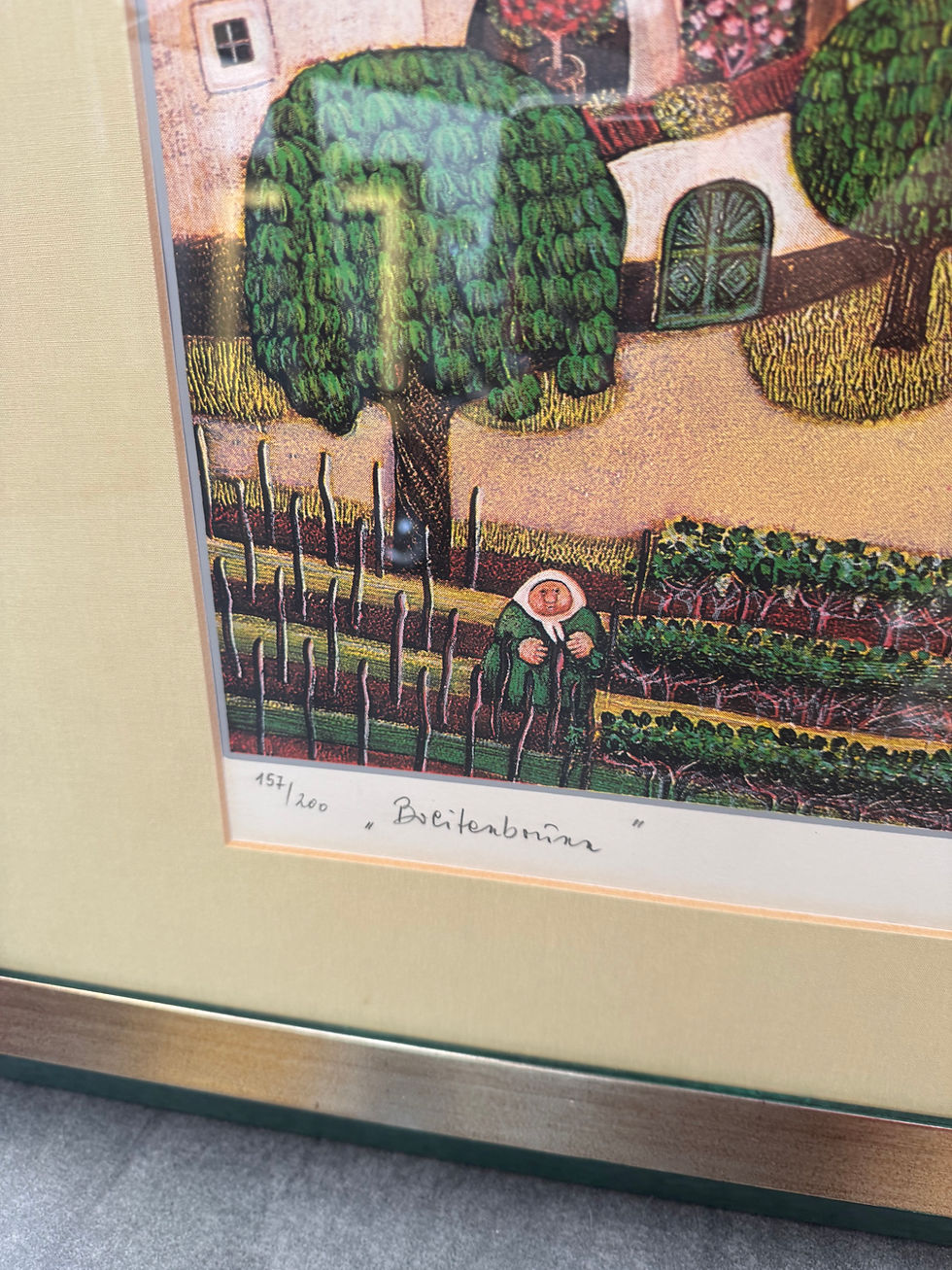 Miniaturbild: "Breitenbrunn", 1979, Siebdruck in Farbe