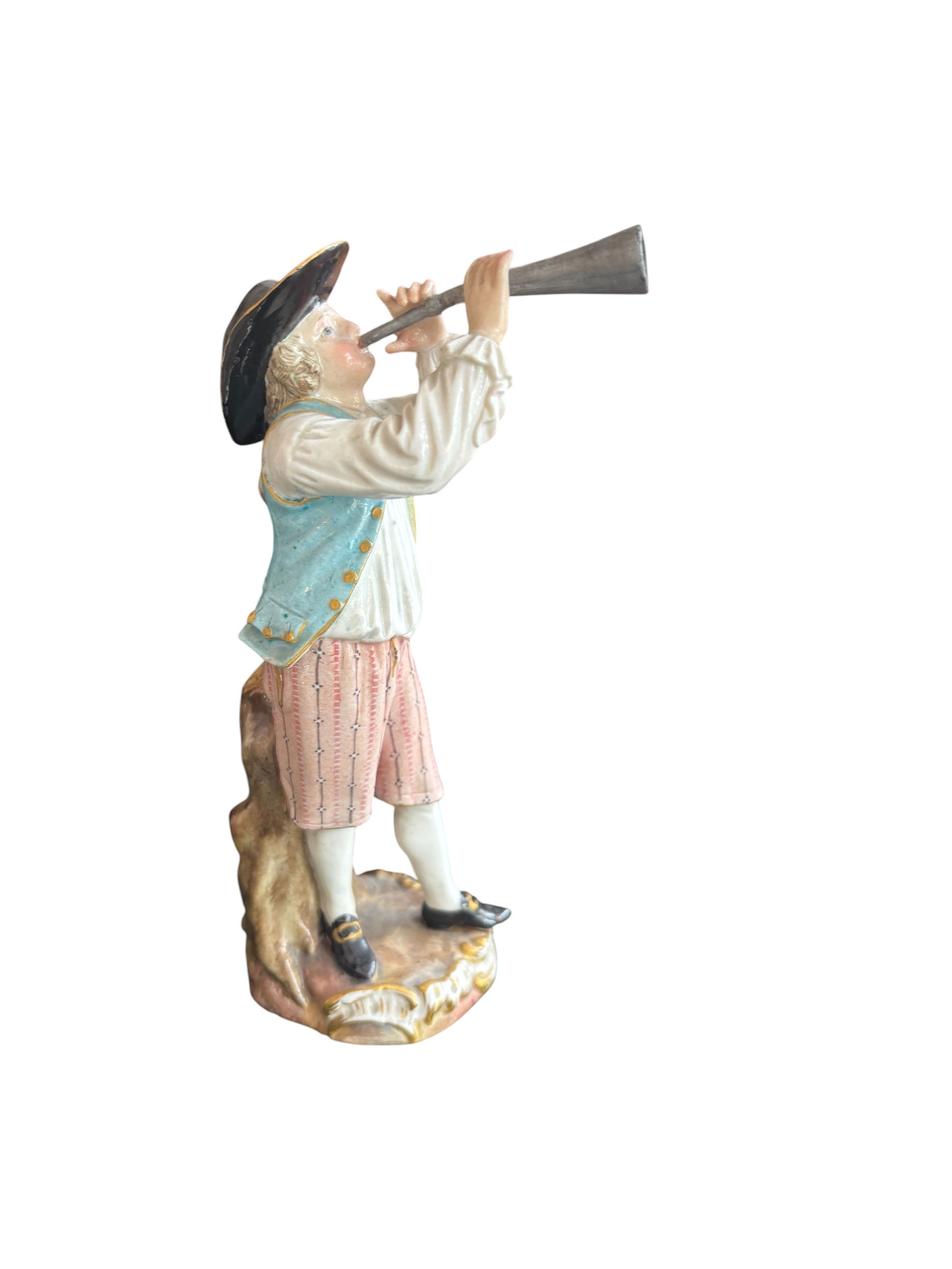 "Ausrufer mit Horn", Meissen Porzellan