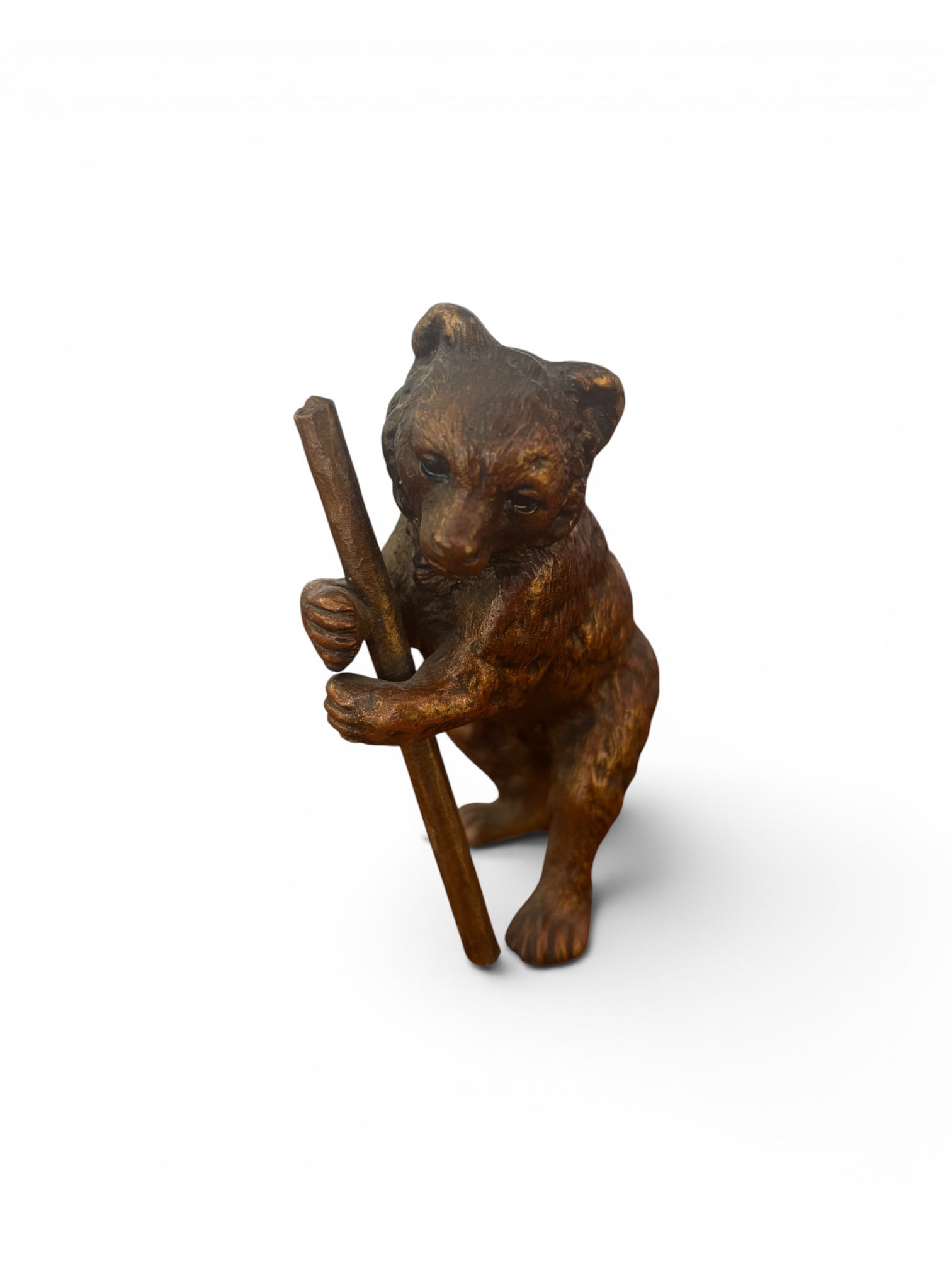 Wiener Bronze  Bär mit Stab
