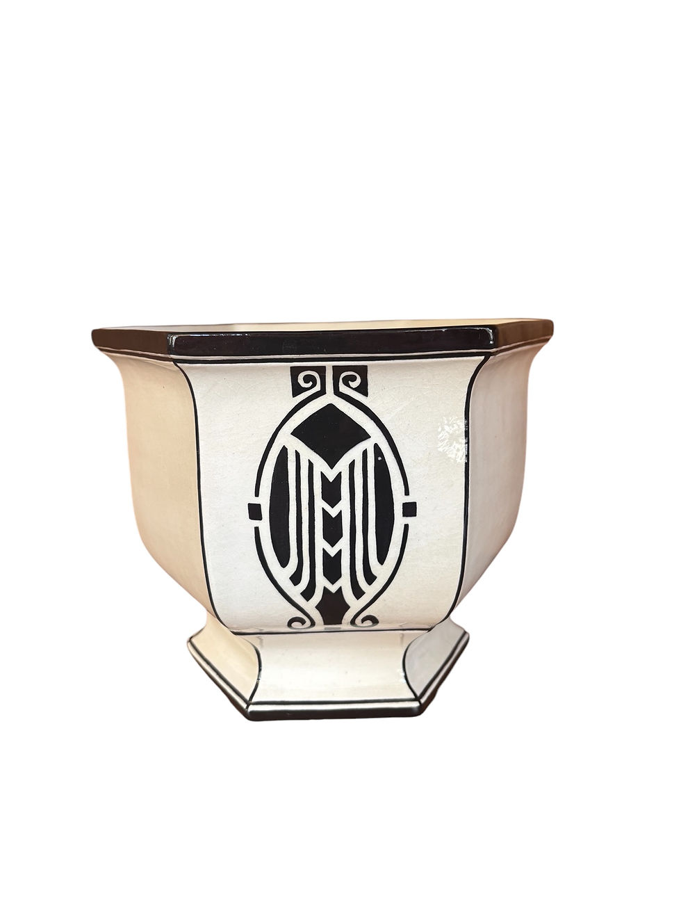 Blumentopf mit Dekor im Secessionsstil, Atelier Villa Balzarek, Linz