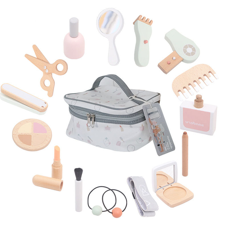 Thumbnail: Girls Pretend Play Kid Make Up Beautiful Makeup Set Hairdressing Simulation Woo