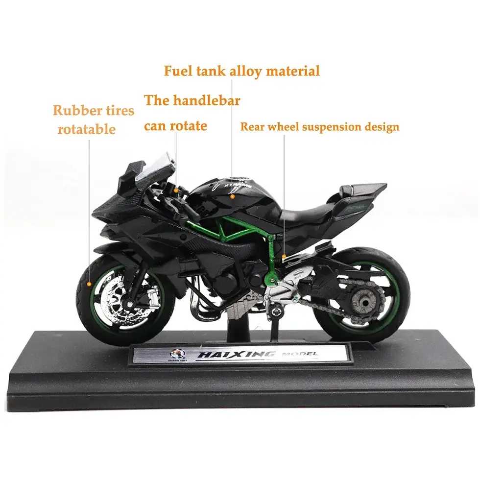 Thumbnail: 1:18 kawasaki ninja ZX-12R echte legierung motorrad modell statische druckguss 
