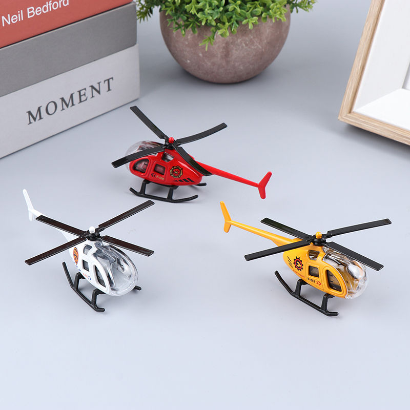 Thumbnail: Mini-Legierung Hubschrauber Modell Spielzeug Flugzeug militärische Sammlung Dek