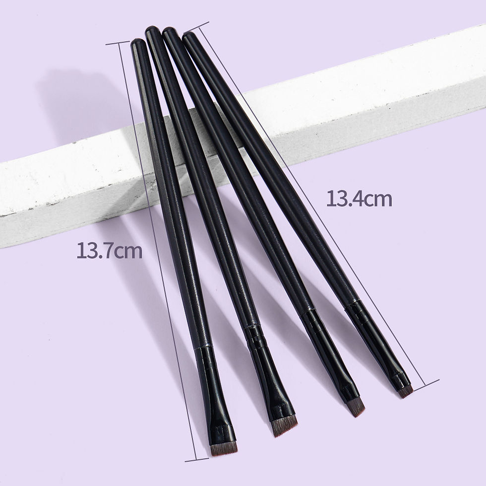 Thumbnail: Maange 4 Stück Augenbrauen Kontur Make-up Pinsel Eyeliner Pinsel tragbare klein