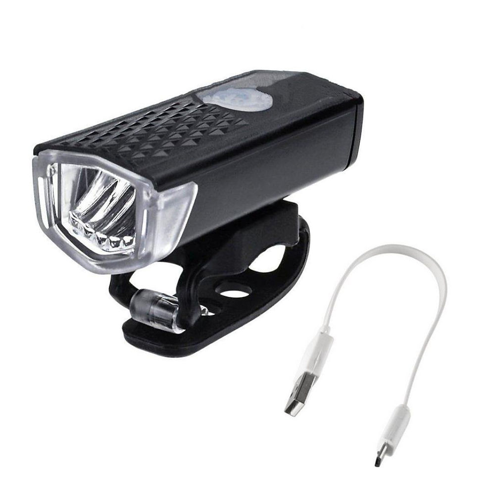 Thumbnail: Bicycle headlights, warning taillights, LED waterproof new USB set, cycling bik