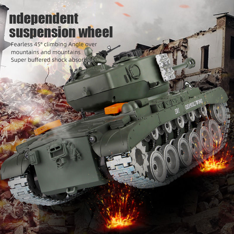 Thumbnail: Große rc Tank Spielzeug für Jungen fern gesteuerte Auto legierung fern gesteuer