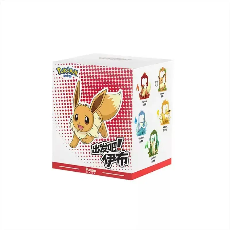 Thumbnail: Pokemon Anime Figure Eevee Blind Box Cute Kawaii Figurine Standing Model Toy Pv