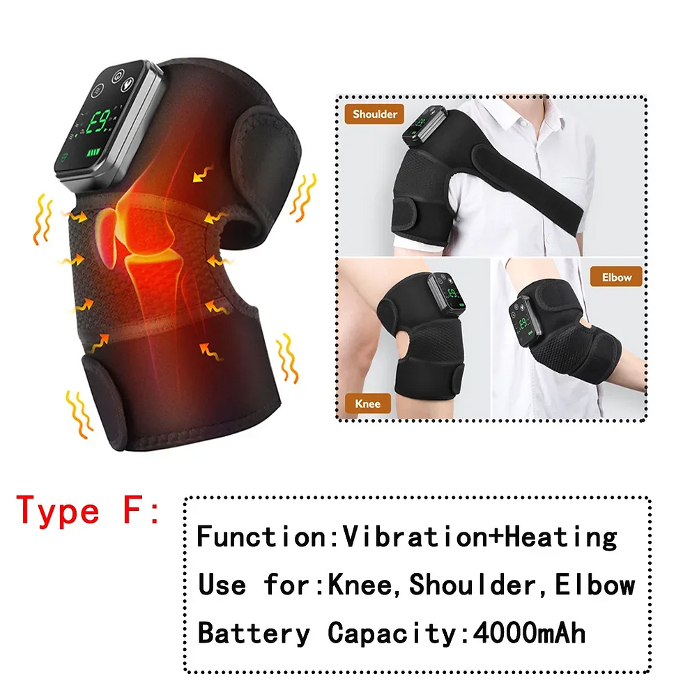 Thumbnail: Elektrisches Knie temperatur massage gerät Bein gelenk heizung Vibrations massa