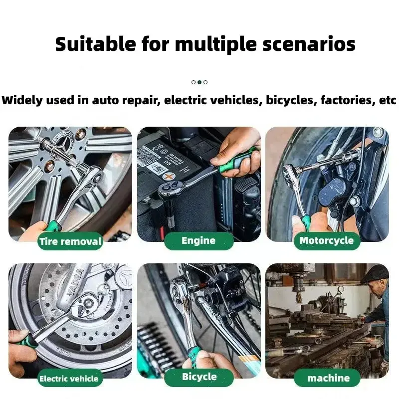 Miniaturbild: Zoll Ratschen schlüssel 72 Zahn antrieb Ratschen schlüssel Werkzeug Multifunkti