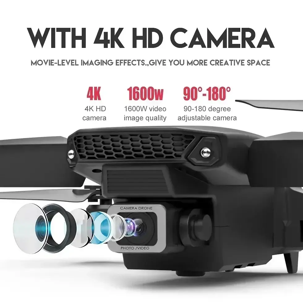Thumbnail: E88pro rc drohne 4k luftaufnahme uav mit 1080p weitwinkel dual hd kamera faltba