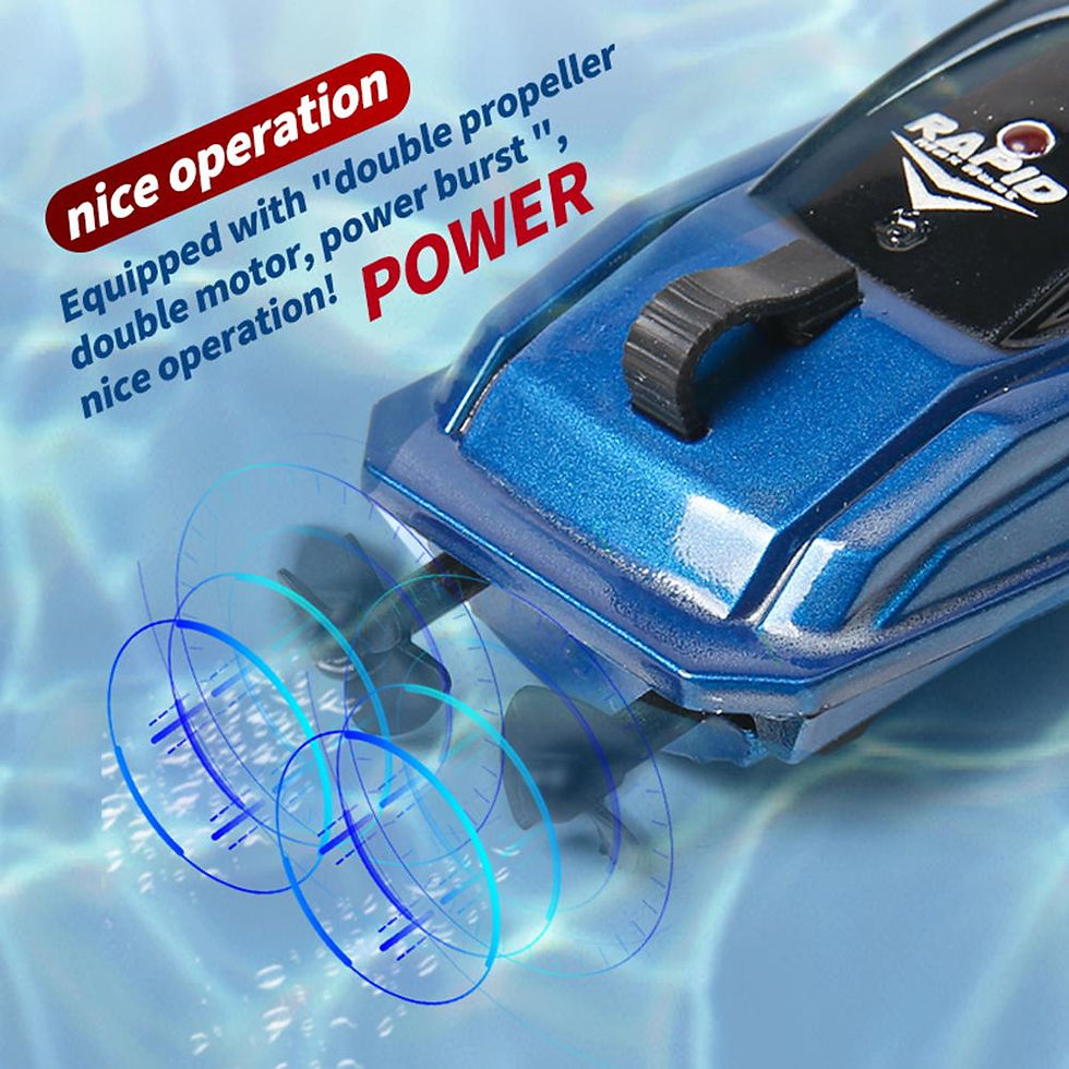 Thumbnail: Mini RC Boot Kinder Spielzeug Fernbedienung Schnellboot für Badewanne Pool Kind