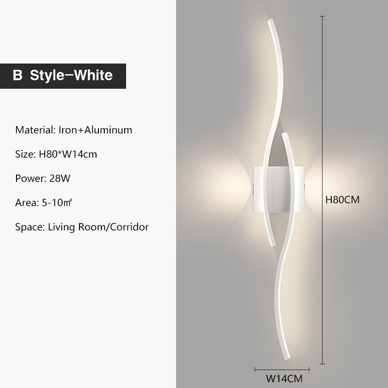 Thumbnail: Innen LED-Wand leuchten für Schlafzimmer Nachttisch auf und ab LED-Wand leuchte