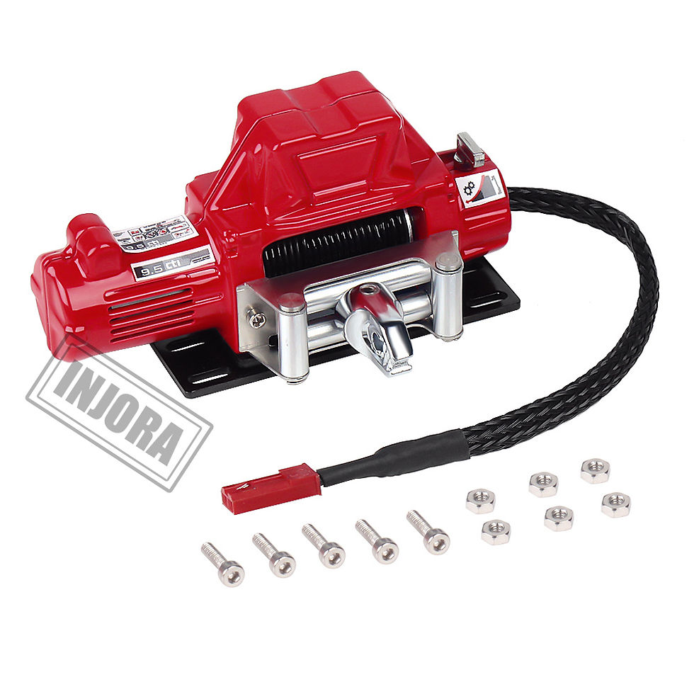 Thumbnail: INJORA Metall Winde Drahtlose Fernbedienung System für 1:10 RC Crawler Auto Axi