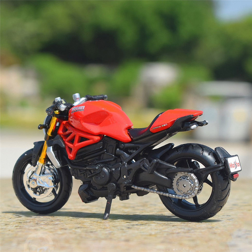 Miniaturbild: Maisto 1:18 DUCATI Monster 1200S Alloy Racing Motorcycle Model Simulation Dieca