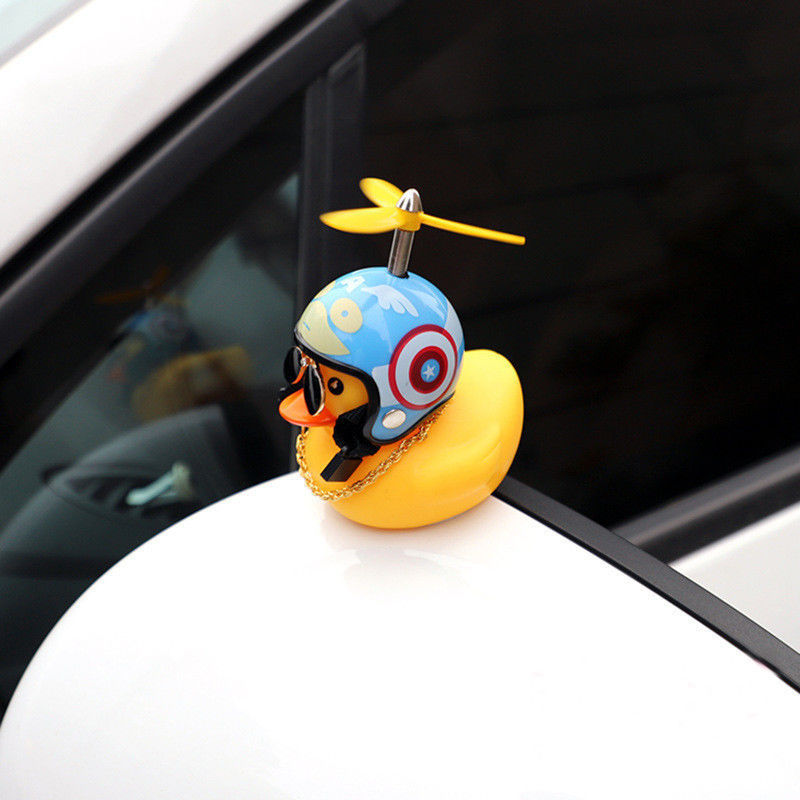Thumbnail: Yellow Duck Bicycle Lights Bell Cute Little Handlebar Horn Lamp for MTB Road Bi