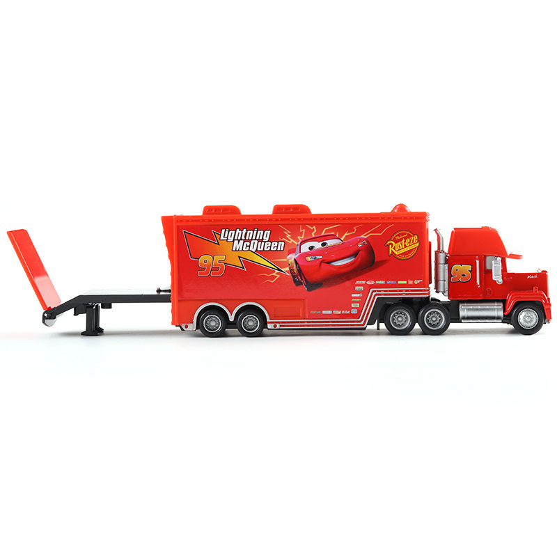 Thumbnail: Disney Autos Figuren Mack Truck Blitz McQueen Rennen antike Druckguss Modell Ki