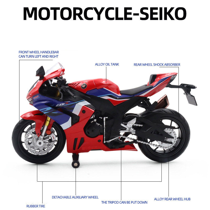 Miniaturbild: Antike technische CBR1000RR-R rsv4 rr1000 Legierung Auto Modell Druckguss Auto 