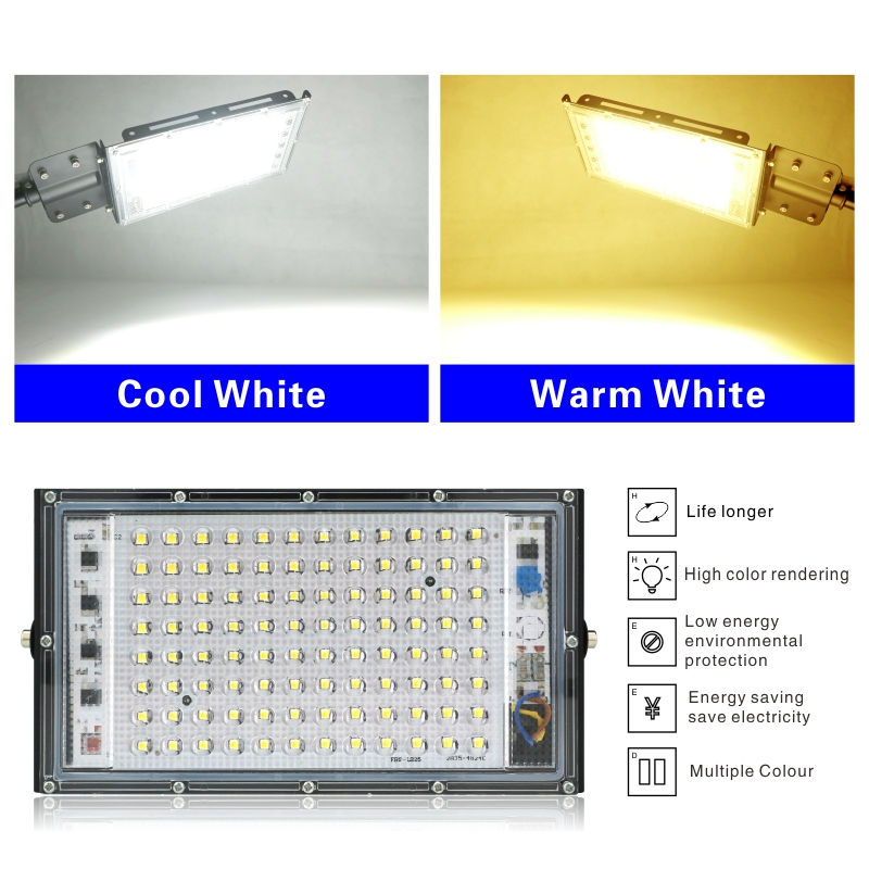 Thumbnail: 100w LED Straßen laterne AC 220V-240V Außen scheinwerfer Scheinwerfer IP65 wass