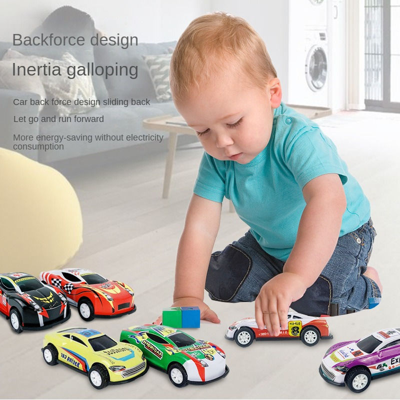 Thumbnail: 12 stücke legierung Rennwagen Modell Spielzeug Kinder Mini Eisenblech Auto Set 