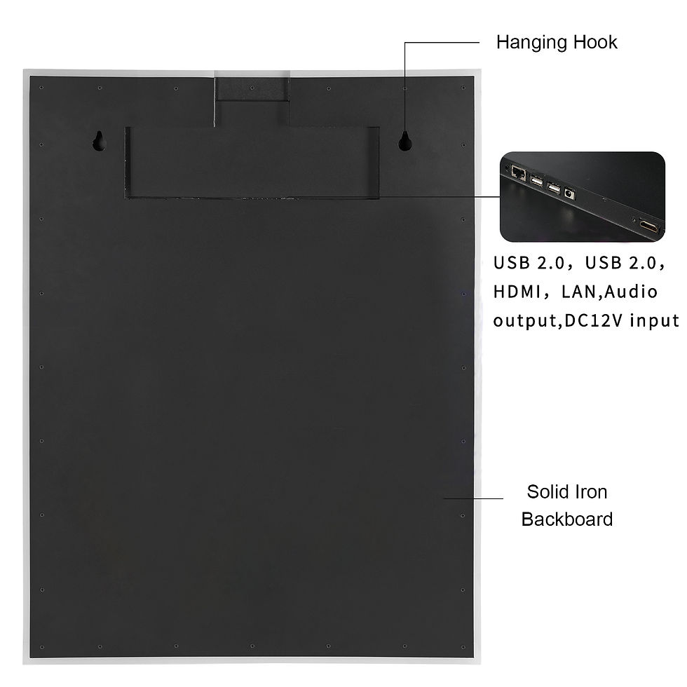 Miniaturbild: Haocrown 24x32 Zoll Bad Eitelkeit Smart Spiegel mit 21.5 "Voll-Touchscreen Andr