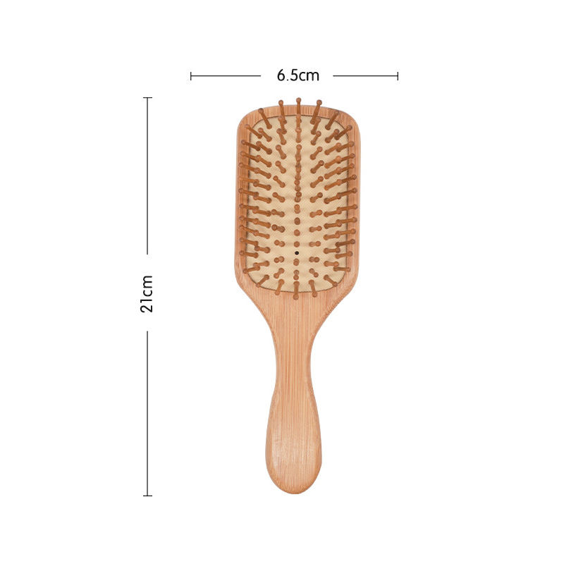 Miniaturbild: 1PC Holz Kamm Professionelle Gesunde Paddle Kissen Haarausfall Massage Pinsel H