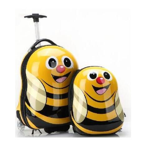 Thumbnail: Kinder Reise Trolley koffer Trolley tasche auf rädern Cartoon rucksack Kid whee