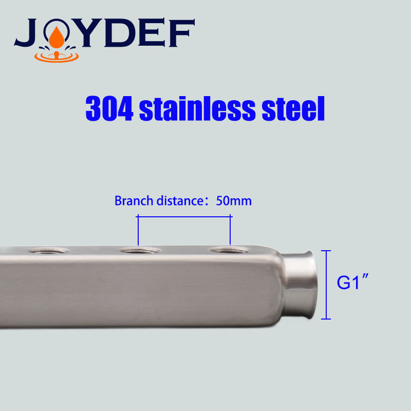 Miniaturbild: 2 stücke Verteiler verteiler Edelstahl 2-12 Wege Verteiler rohrs tange 50mm Fuß