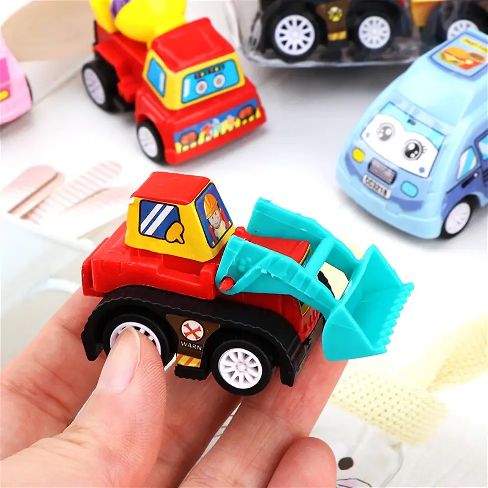 Thumbnail: 6pcs Mini Trägheit zurückziehen Engineering Auto Set Kind Kinder Cartoon Spielz
