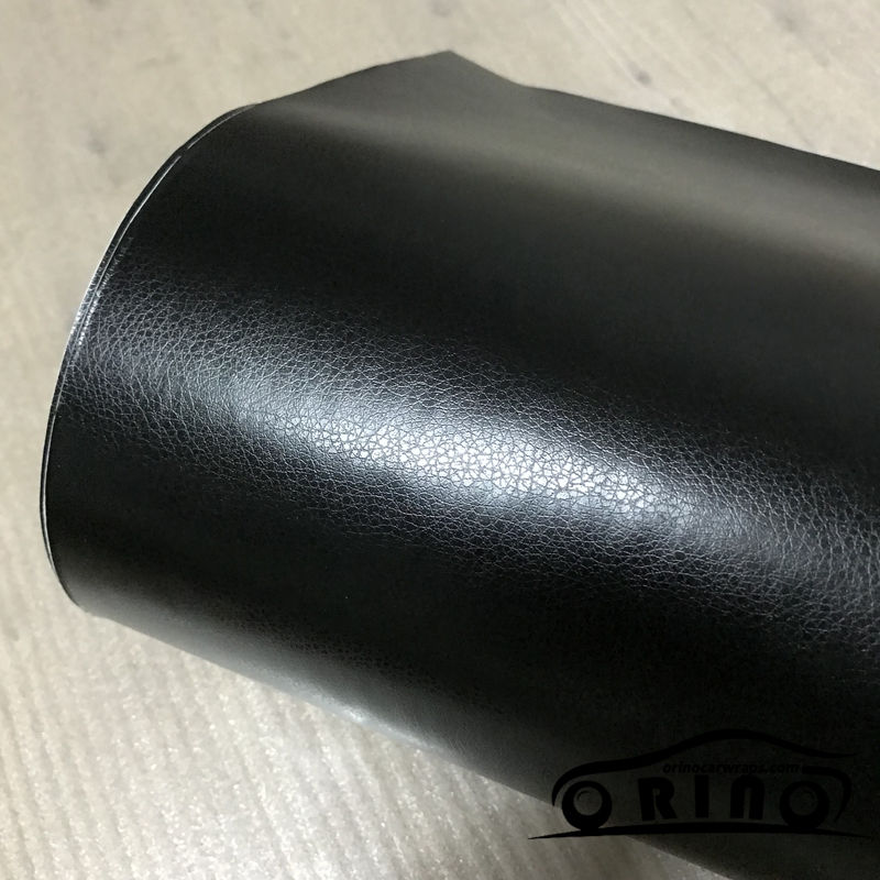Thumbnail: Premium Black Leather Pattern PVC Adhesive Vinyl Film for Car Interior Decor