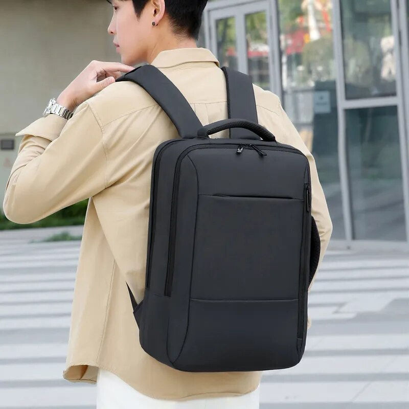 Thumbnail: Männer große Kapazität Rucksack USB-Lade-Laptop-Bagpack wasserdicht Business-Re
