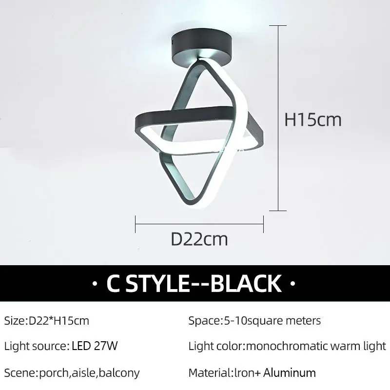 Miniaturbild: Moderne LED-Gang Decken leuchten nordische Haupt beleuchtung LED-Oberfläche für